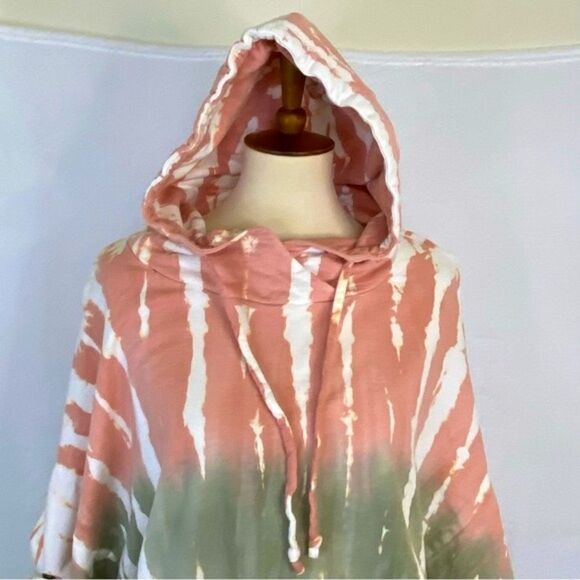 YOUNG FABULOUS AND BROKE RAISSA CROPPED TIE  DYE HOODIE - Picture 8 of 15